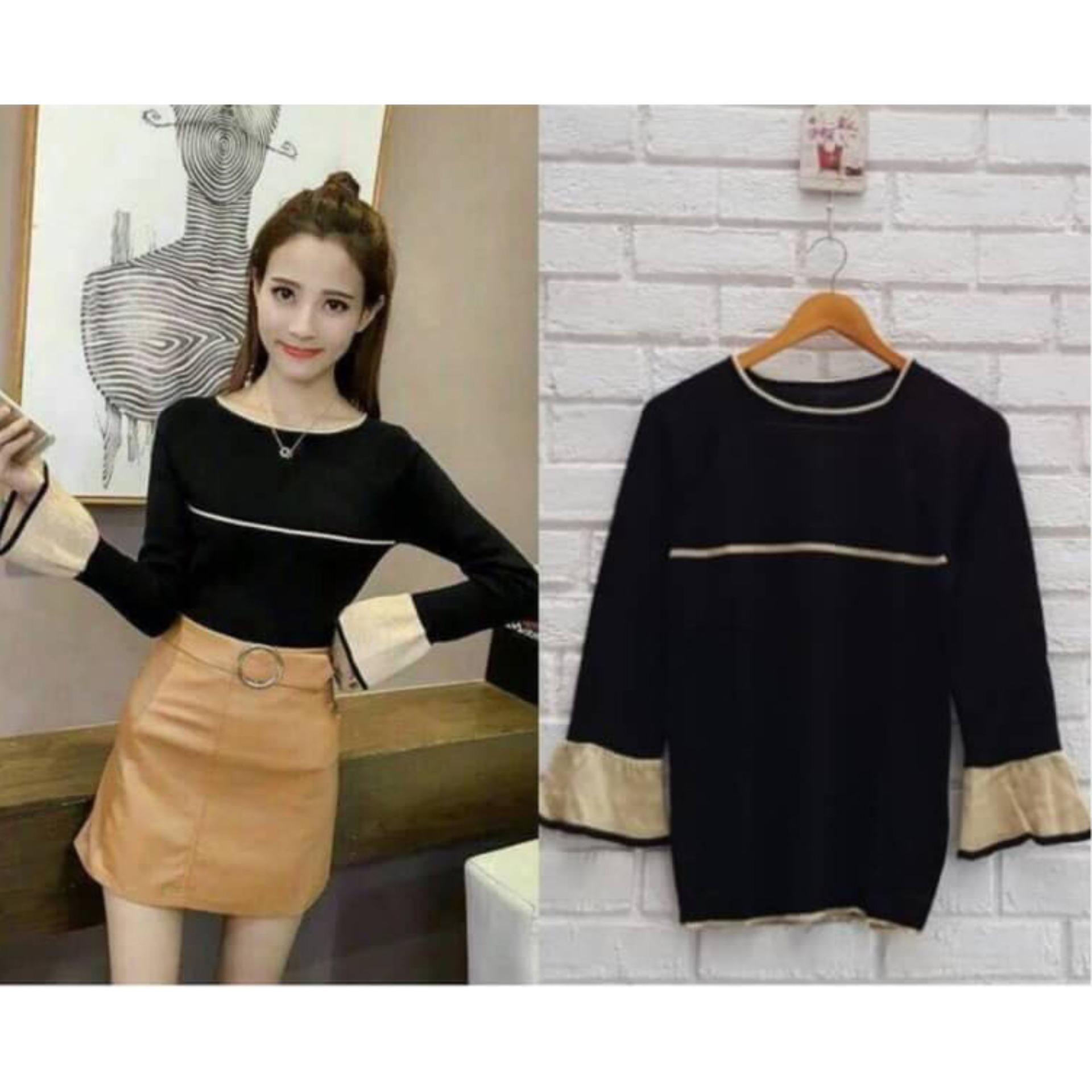 Blouse Kasual Fashion Wanita - VALENT TRUMPET - Blouse Rajut SOft Blouse Kasual Fashion Wanita - VALENT TRUMPET - Blouse Rajut SOft