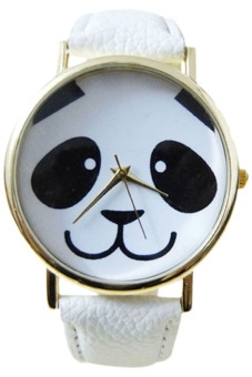 Bluelans® Panda Imitasi Putih Kulit Strap Perhiasan  