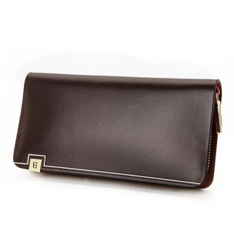 Bostanten Clutch Tas Pria Kulit Sapi Dompet Panjang Bisnis Tas(Coklat) - International Januari 2019 - 2 Bostanten clutch tas pria kulit sapi dompet panjang bisnis tas(Coklat) - International - 2