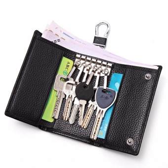 Bostanten Men's Genuine Cowhide Leather Wallet Simple Key Holder Card Holder Pure Black - Intl Januari 2019 - 3 Bostanten Men's Genuine Cowhide Leather Wallet Simple Key Holder Card Holder Pure Black - intl - 3