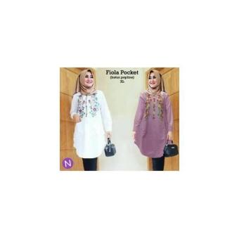 Gambar BR13552 R74 60323 FIOLA POCKET BAJU ATASAN WANITA MUSLIM DEWASAMURAH