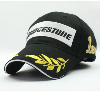 Gambar Bridgestone cap hat F1 moto gp motorcycle sport baseball cap hatred black   Intl