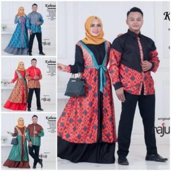 Gambar Busana Muslim Couple Kahesang Batik   Baju Gamis Sarimbit