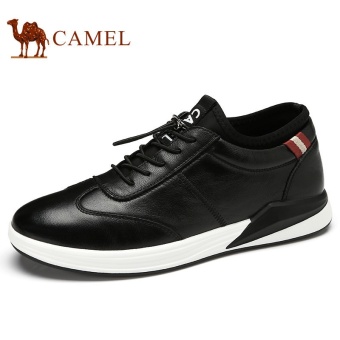 Gambar Camel Men Autumn New Fashion Sports Casual Shoes Casual Shoes DailyAll match Trend(Black)   intl