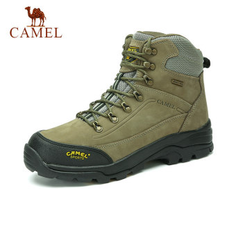 Harga Camel Outdoor High top Cow Leather Men s Hiking Mountaining
ShoesWaterproof(Armygreen) intl Online Terbaru