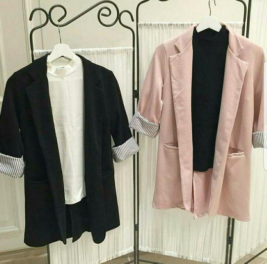 Cardigan Hitam / Outer Wanita Murah / Grosir Pakaian : Ayin Blazer