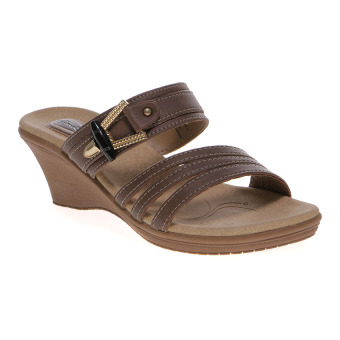 Gambar Carvil Fuzy 02L Ladies Sandal Casual   Dk Brown