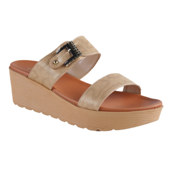 Gambar Carvil Groove 02L Women s Casual Sandal   Gold