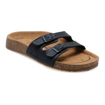 Gambar Carvil Khanza   05L Footbed Sandal Wanita   Hitam