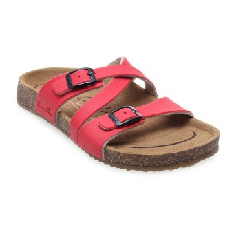 Gambar Carvil Khanza   07L Footbed Sandal Wanita   Merah