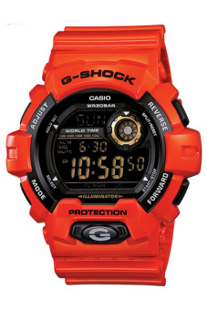 Casio G-Shock Laki-Laki Merah Damar Tali Pengikat Perhiasan G-8900A -4  