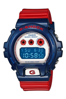 Casio G-Shock Pria Biru Damar Tali Jam DW-6900AC-2  