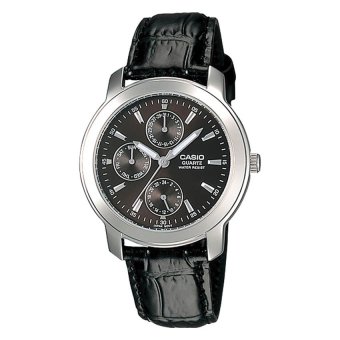 Gambar Casio Standard Jam Tangan Pria   Hitam   Kulit   MTP 1192E 1A