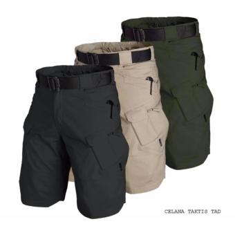 Gambar Celana Blackhawk Tactical Outdoor Pendek Taktis Cargo. Bahan Kanvas Sueding