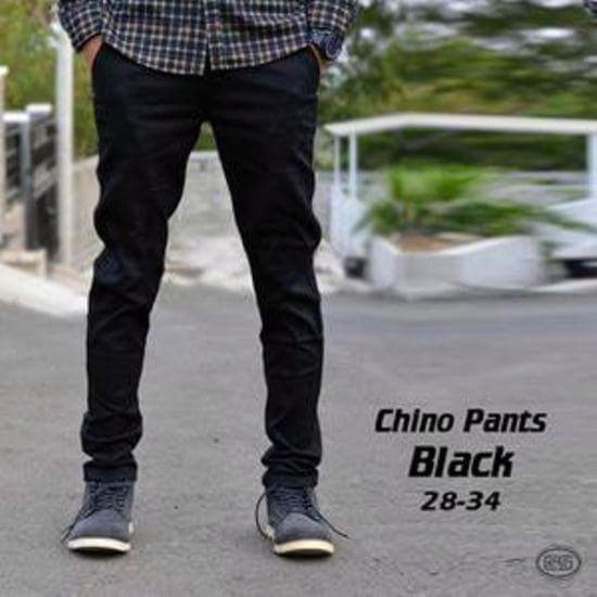 Celana chino pria panjang -Celani chino premium - Celana chino bigsize - Jumbo - Hitam - Cream - Abu - Mocca - Khaki