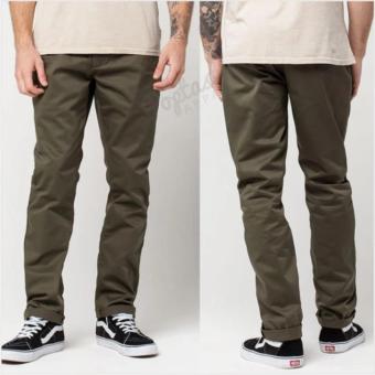 Gambar Celana Chino Pria Reguler (Dark Brown)