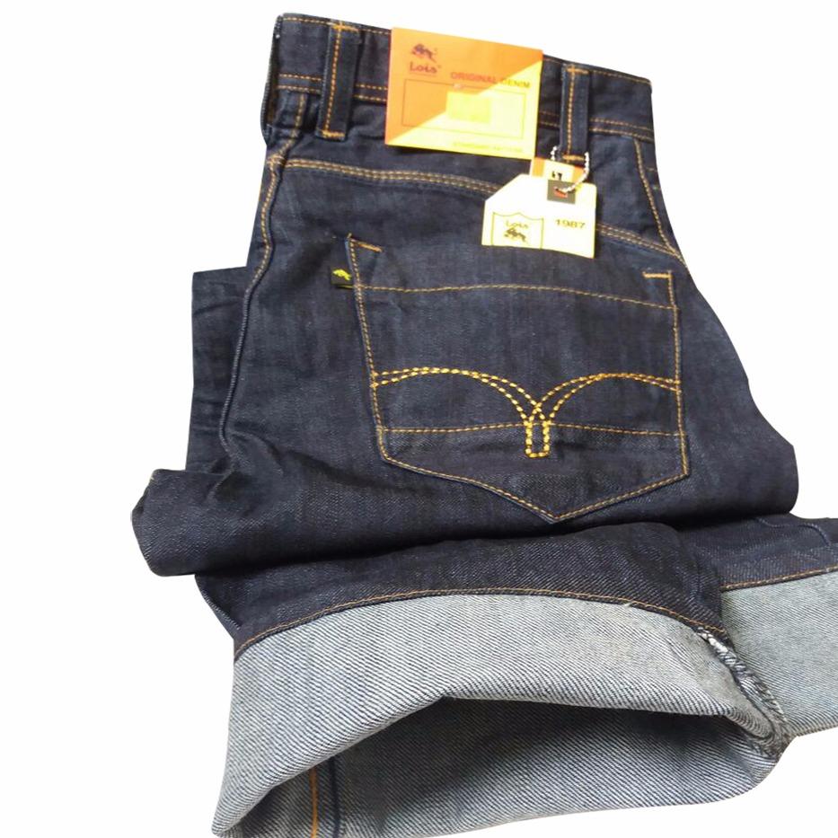 CELANA JEANS PANJANG PRIA BUR LOIS MODEL REGULLER STANDAR [WARNA BLUE WASH]]