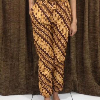 Gambar Celana Katun Motif Batik Wanita Pria Panjang CBK006