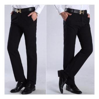 Gambar Celana kerja pria slim fit hitam