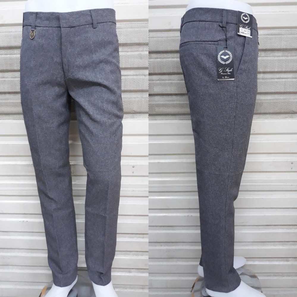 Celana panjang pria formal/kantoran/kerja bahan gabardin model slimfit bagus murah