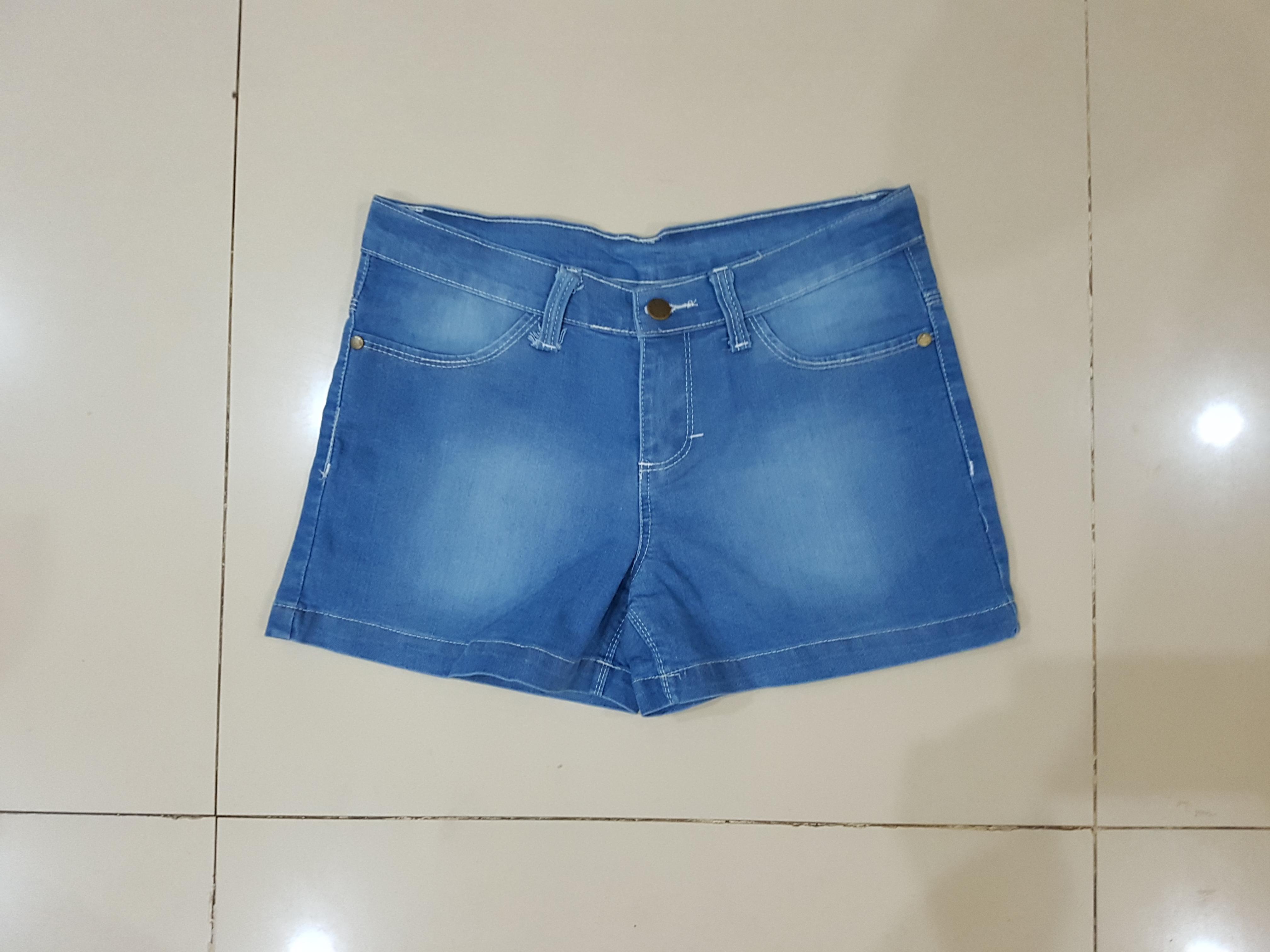 Celana pendek hotpants size 30 biru muda non strech soft jeans murah bagus dijamin