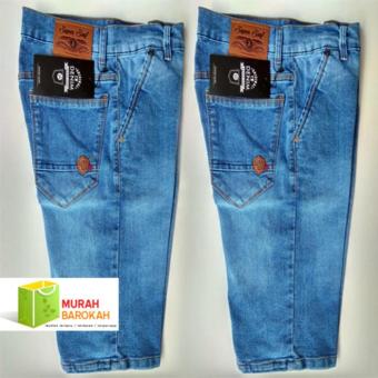 Gambar Celana Pendek Pria Jeans Stretch Ice Blue Size 27 38