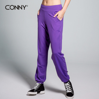 Gambar Conny perempuan menutup celana panjang celana tari (Ungu)