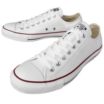 Gambar CONVERSE MEN Chuck Taylor All Star Leather SHOE WHITE 132173C US7 11 10    intl