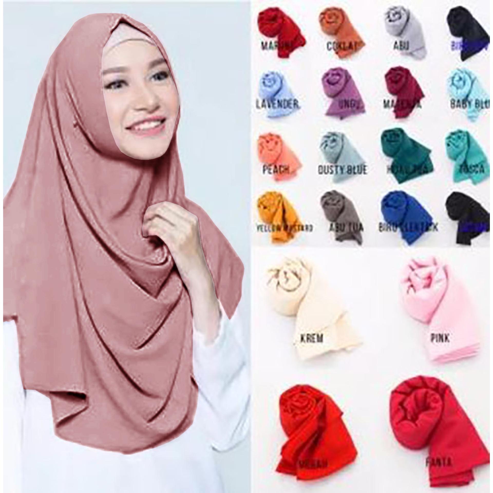 Cotton Bee Pashmina Instan Sabrina - Jilbab Instan Kerudung Berkualitas - Milochoco