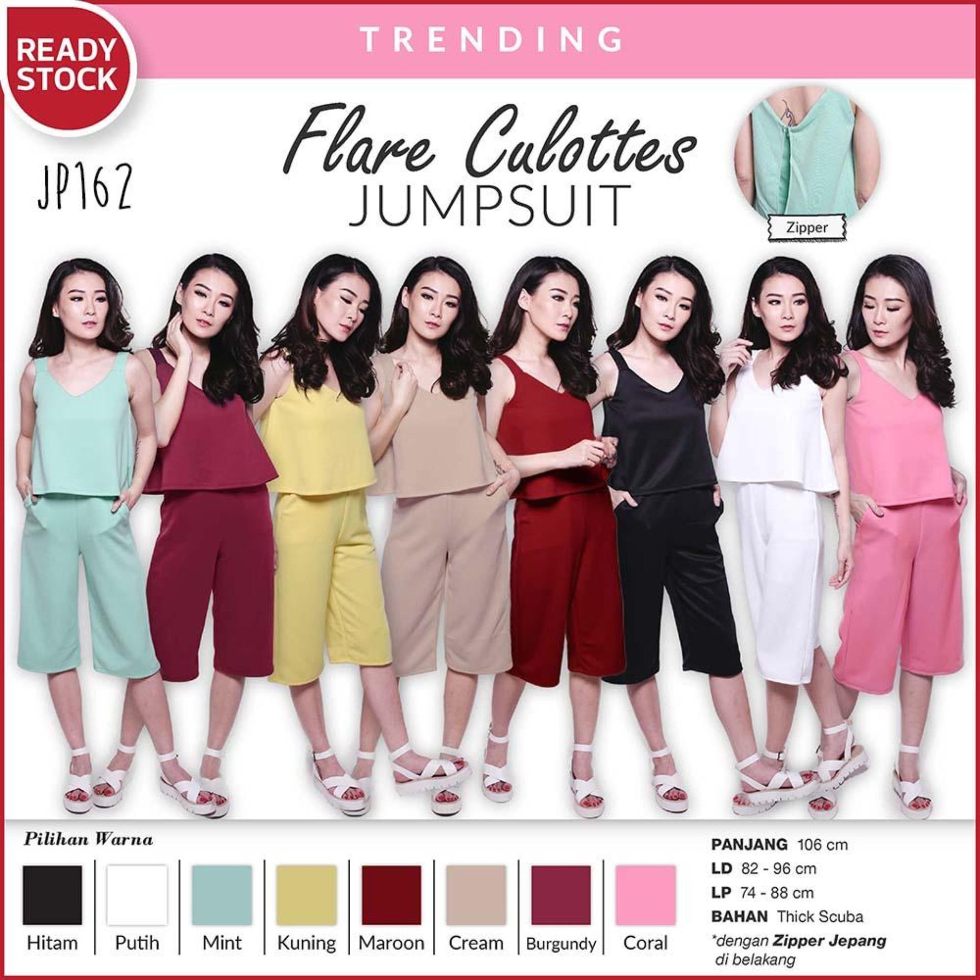 Yoorafashion Celana Kulot Wanita Putih Basic Cullotes Pants Daftar Source · Cullotes Jumpsuit Celana Kulot Wanita JP162