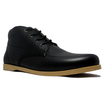 Gambar D Island Shoes High Bizarre Black Casual Leather