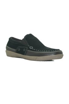 Gambar D Island Shoes Slip On Comfort Loafers Suede   Hitam