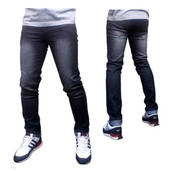 Harga DFS Celana jeans skinny slimfit pensil pria Black Grey Scrub
Online Murah