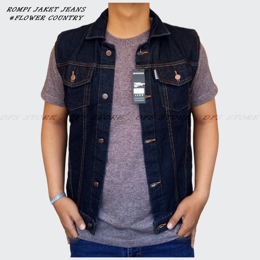 DFS-FW JAKET ROMPI JEANS PRIA - BLACK DFS-FW JAKET ROMPI JEANS PRIA - BLACK