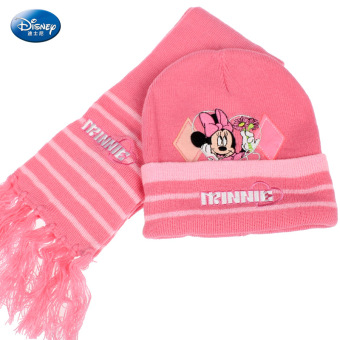 Gambar Disney Anak laki laki dan perempuan topi topi syal dua potong (SM72014 Rose)