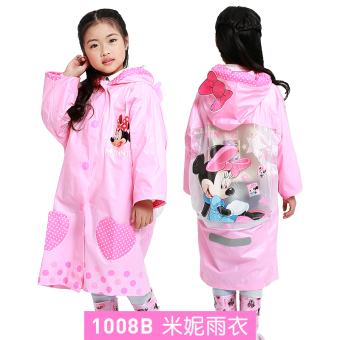 Gambar Disney Anak perempuan untuk anak laki laki di TK Waterproof ponco anak jas hujan jas hujan (1008B Minnie)