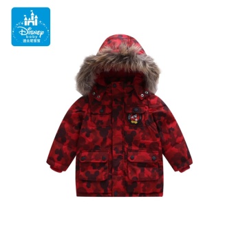 Gambar Disney bayi laki laki jaket jaket (Positif merah kamuflase cetak)