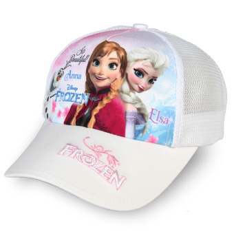 Gambar Disney gadis Baobao topi anak topi topi (Lingkar kepala 52 cm 3 5 40 tahun + Jala topi SP60020 putih)