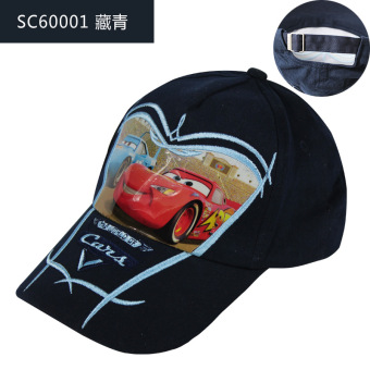 Gambar Disney jala musim panas UV tabir surya bisbol topi topi matahari anak topi topi (50 + SC60001 biru tua)