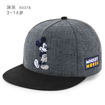 Gambar Disney Korea Fashion Style Pelindung Sinar Matahari Pelindung Terik Matahari Topi Anak Topi (Lingkar Kepala 54 Cm 5 14 Tahun + Mickey 60378 Abu abu Gelap)