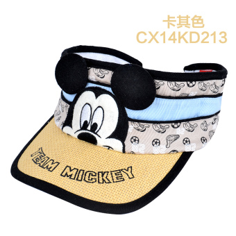 Gambar Disney Korea Fashion Style pria dan wanita mahasiswa topi topi matahari anak anak kosong atas topi (M (lingkar kepala 54 cm rekomendasi 6 10 tahun) + Khaki CX14KD213) (M (lingkar kepala 54 cm rekomendasi 6 10 tahun) + Khaki CX14KD213)