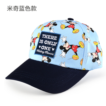 Gambar Disney Mickey topi matahari anak topi topi (Lingkar kepala 52 cm 5 8 tahun + 60390 MICKEY BIRU)