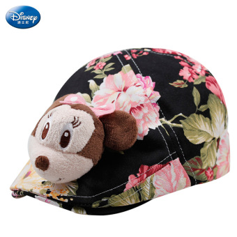 Gambar Disney Minnie katun anak anak topi topi baret topi (Lingkar kepala 54 cm 5 14 tahun + SM60267 hitam)