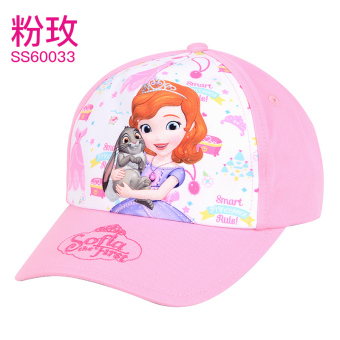 Gambar Disney Putri gadis topi baseball matahari naungan (Cocok untuk 54CM lingkar kepala + Sophia merah muda SS60033)