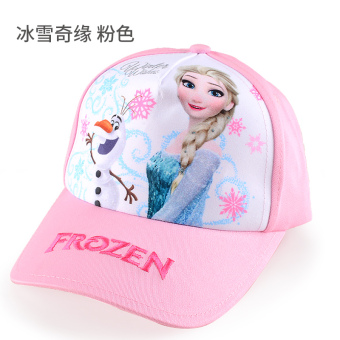 Gambar Disney Putri Musim Panas Topi Matahari Anak Topi (Lingkar kepala 54 cm 8 12 tahun + 60042 salju merah muda) (Lingkar kepala 54 cm 8 12 tahun + 60042 salju merah muda)