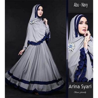 Gambar Dress Arina Abu Navy