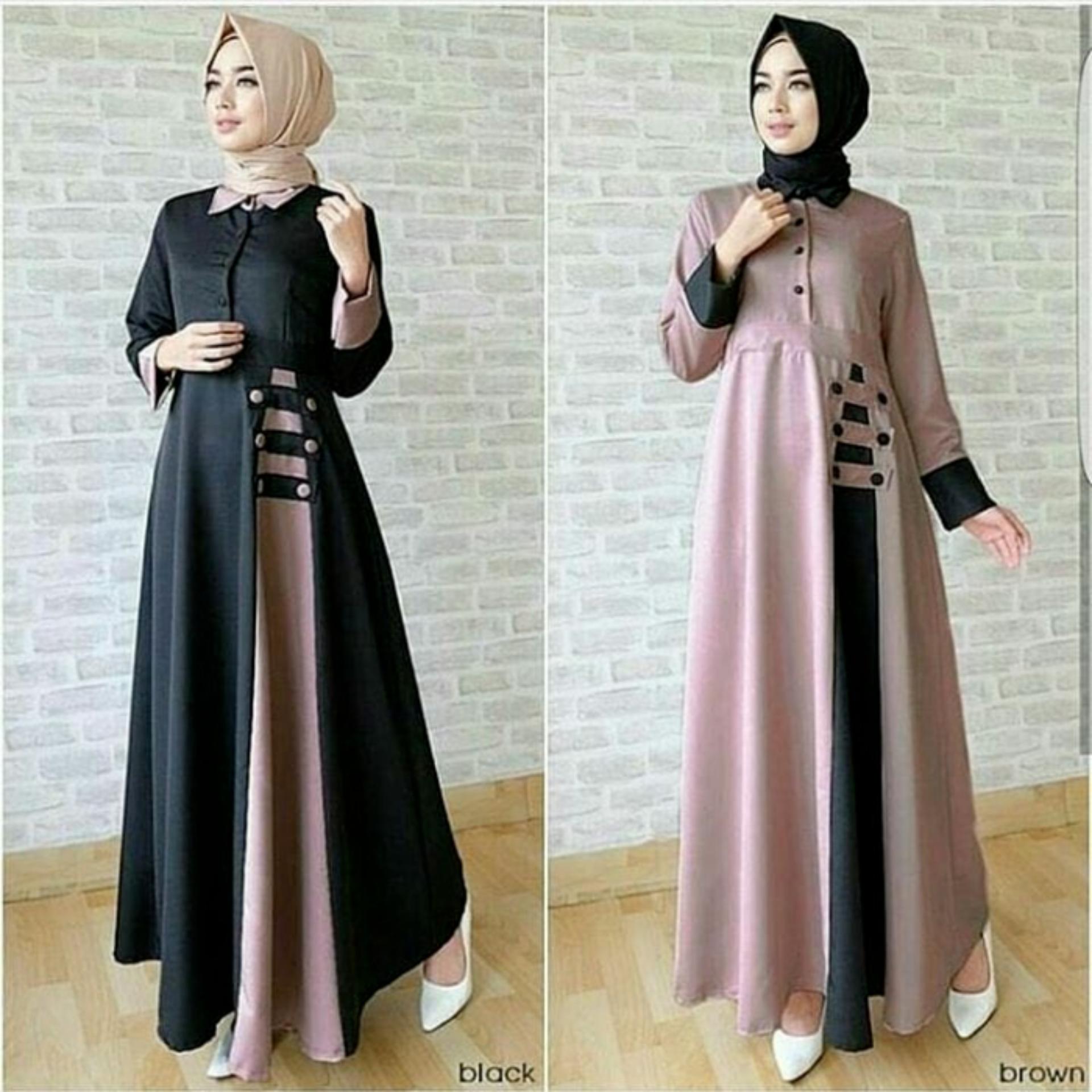 Muslim Gamis Wanita Long Dress Afida DRess. Dress Muslim Gamis Wanita Long .