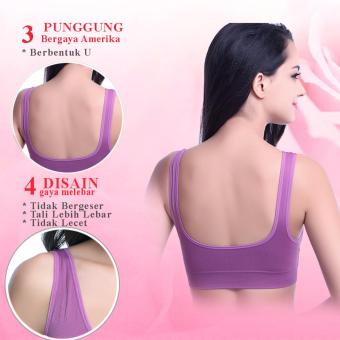 EELIC BRA-86983 Ungu Polos Sport Bra Baju Dalam Yoga Senam AerobicTanktop BH Olahraga April 2018 - 5 EELIC BRA-86983 Ungu Polos Sport Bra Baju Dalam Yoga Senam AerobicTanktop BH Olahraga - 5