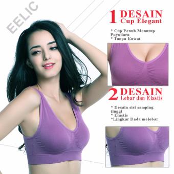 EELIC BRA-86983 Ungu Polos Sport Bra Baju Dalam Yoga Senam AerobicTanktop BH Olahraga April 2018 - 4 EELIC BRA-86983 Ungu Polos Sport Bra Baju Dalam Yoga Senam AerobicTanktop BH Olahraga - 4