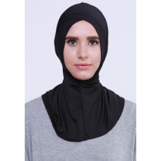 EL Ciput Hijab Antem Silang - Anti Tembem Ciput Kerudung Ninja Antem Ciput Ninja Antem Silang Inner Kerudung Kerpus Modern Ciput Ninja Antem Kancing Inner Hijab Aksesoris Perlengkapan Berhijab - Black